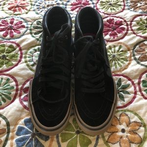 Vans Black High Tops w/ Gum Sole